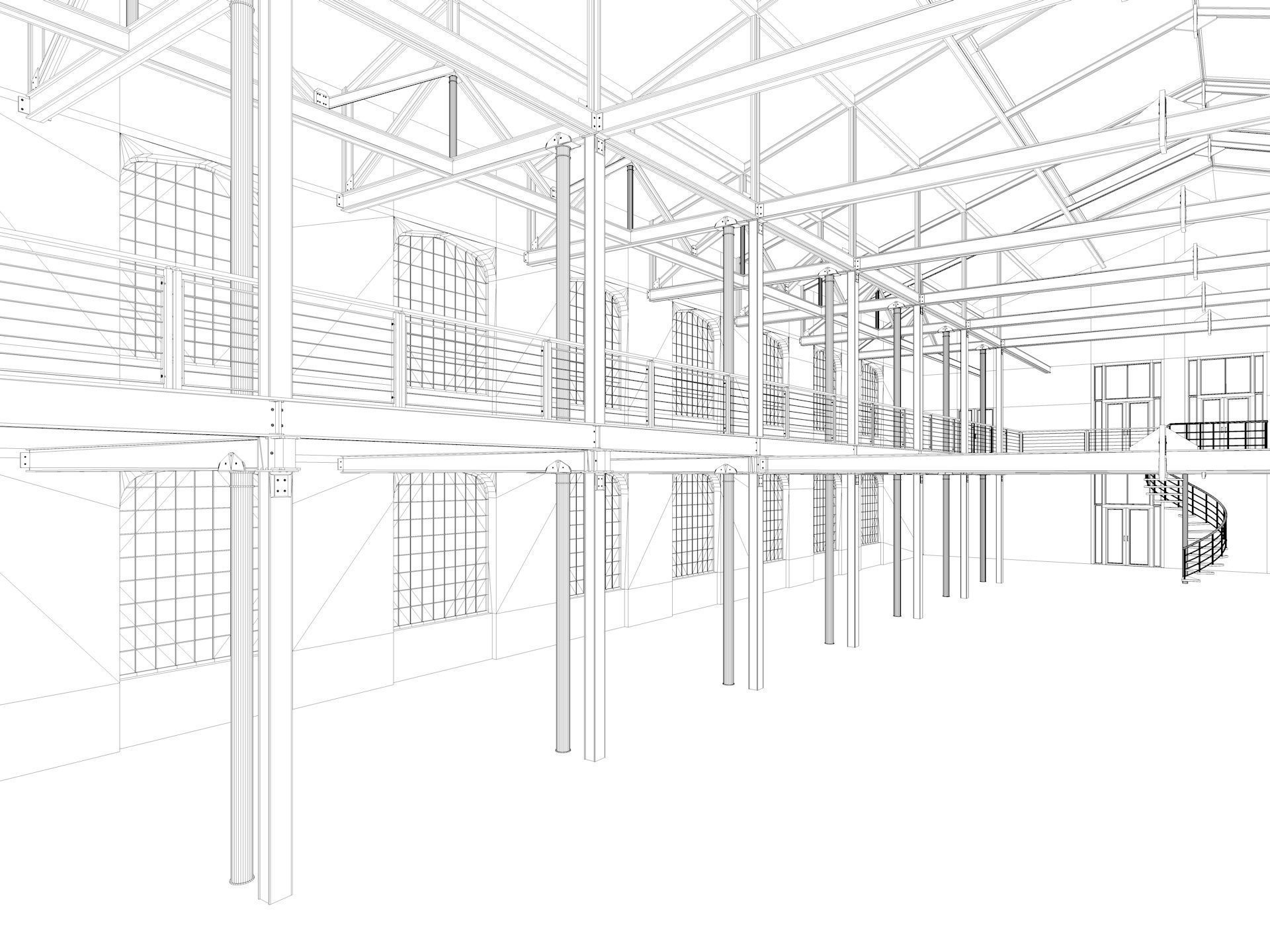 Loft Hall  3D model_29