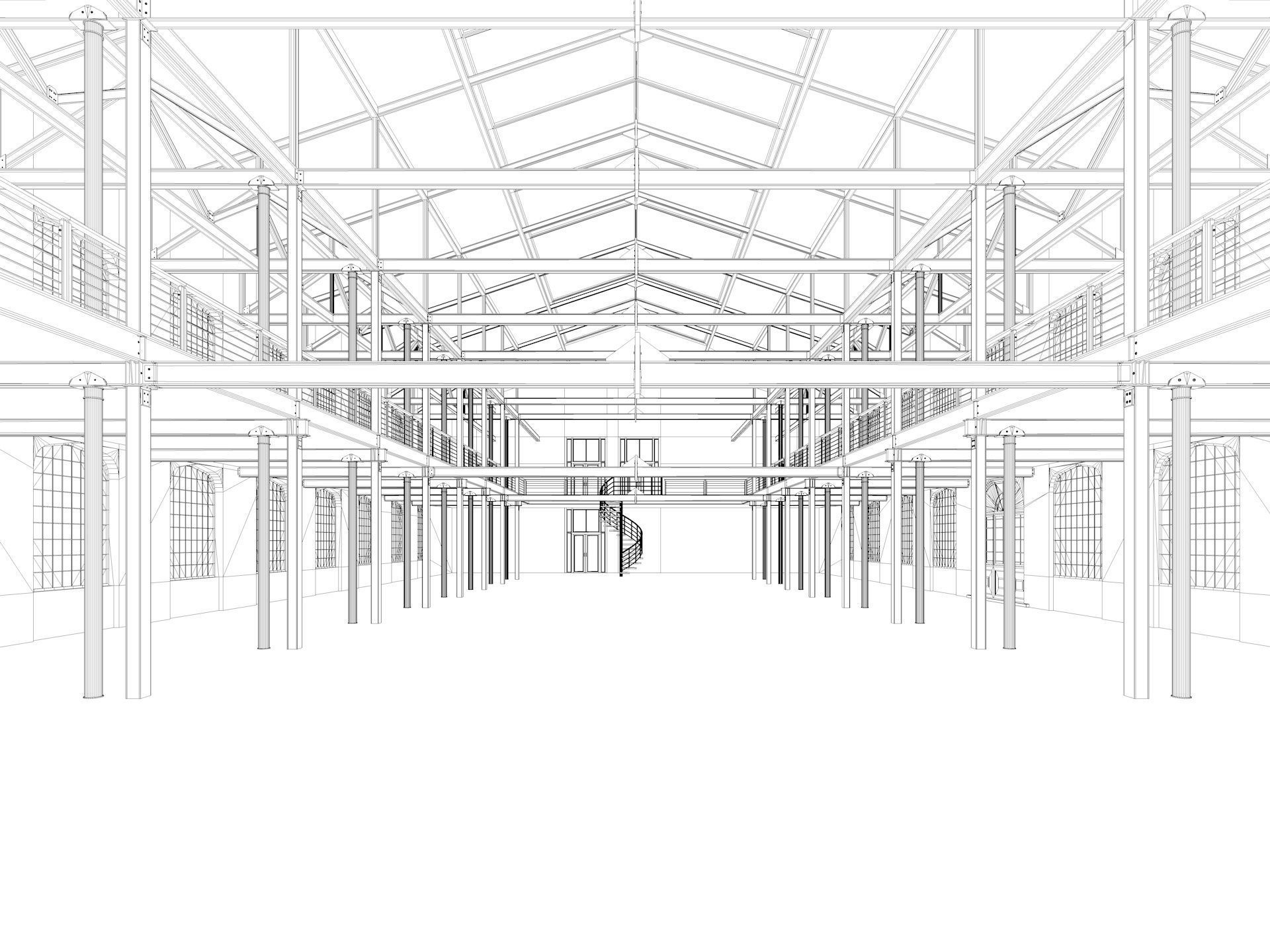 Loft Hall  3D model_17