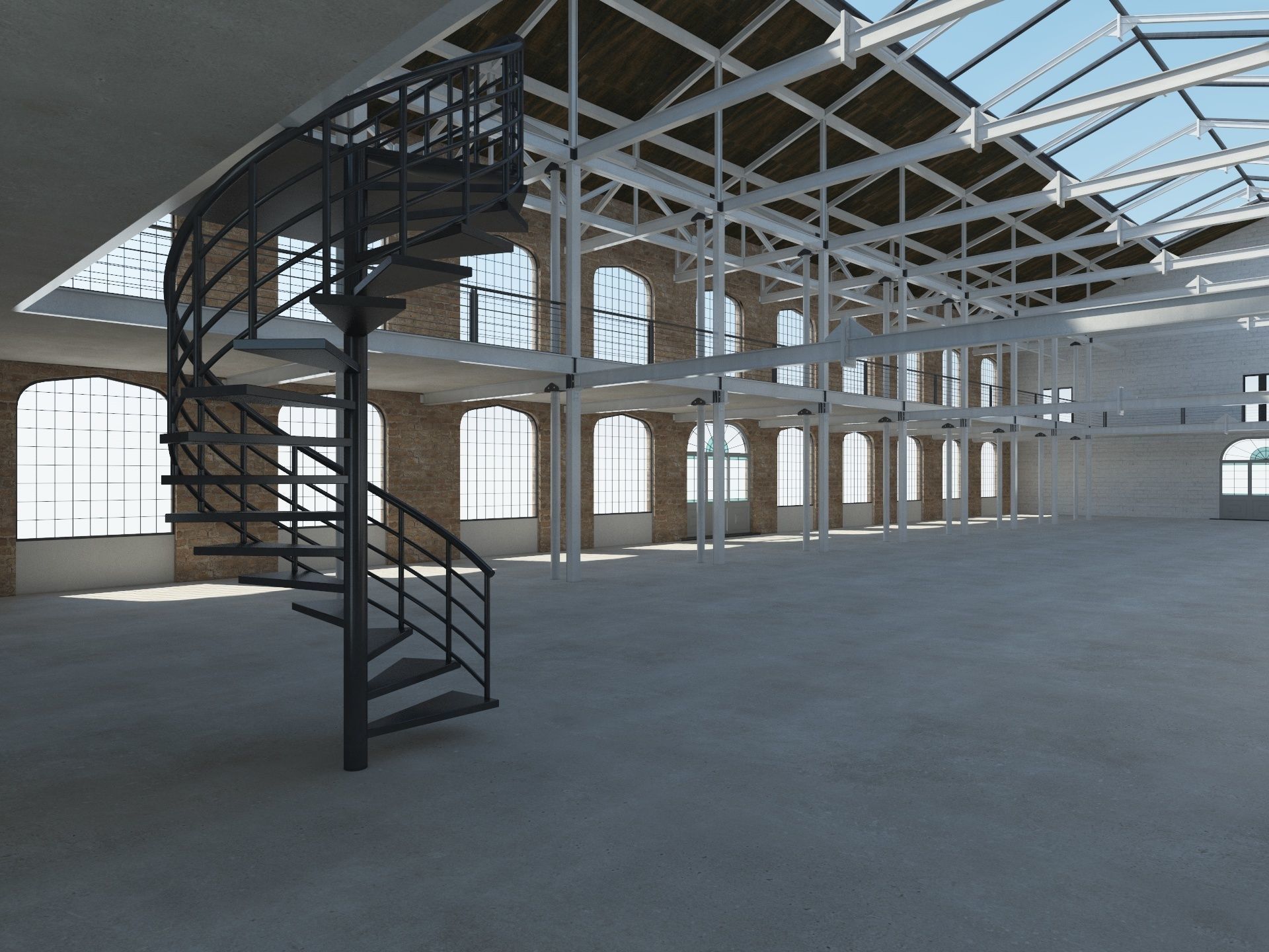 Loft Hall  3D model_1