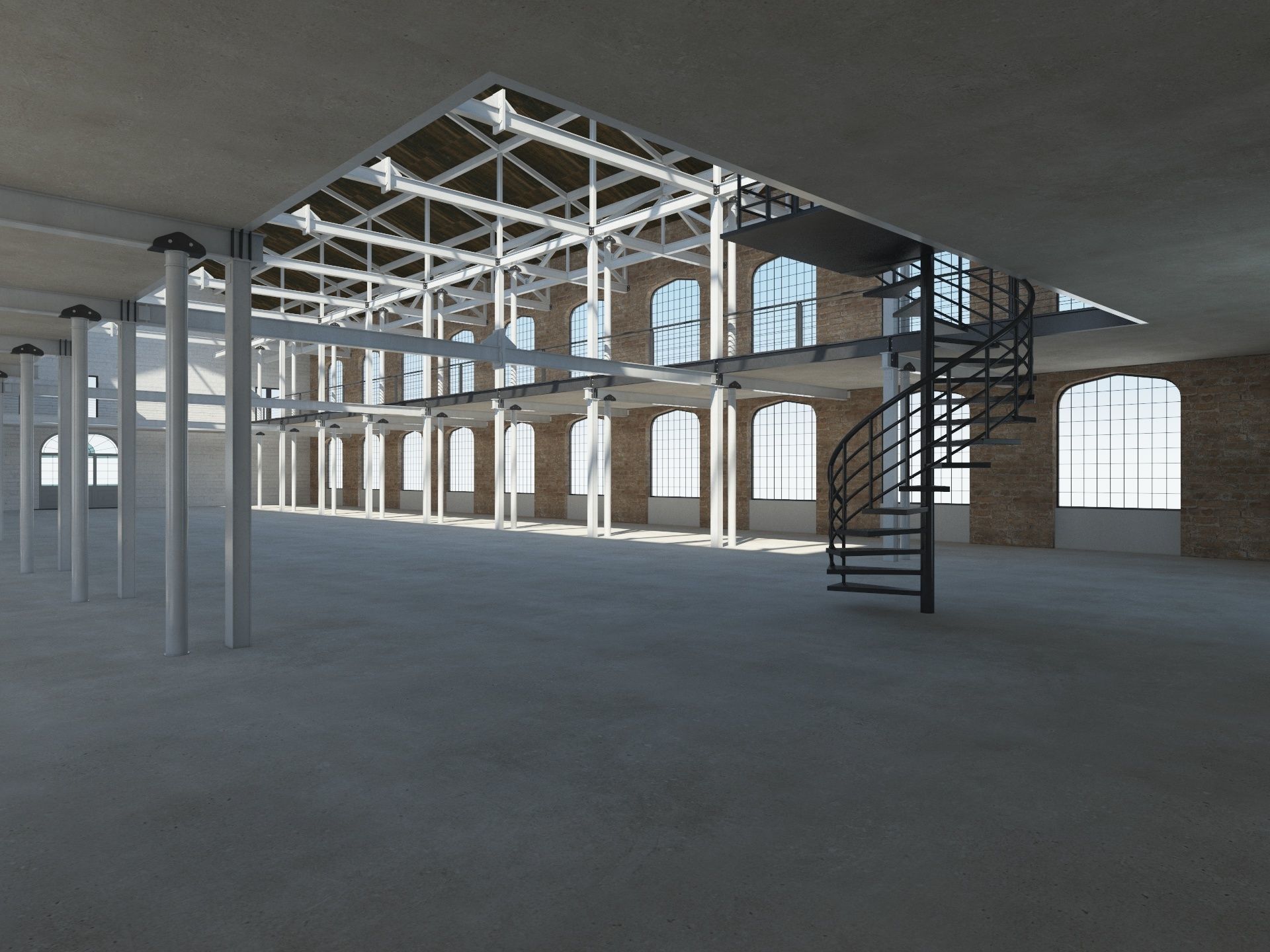 Loft Hall  3D model_7