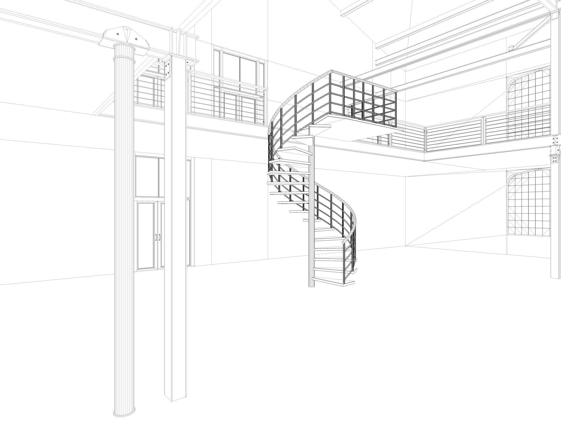 Loft Hall  3D model_25