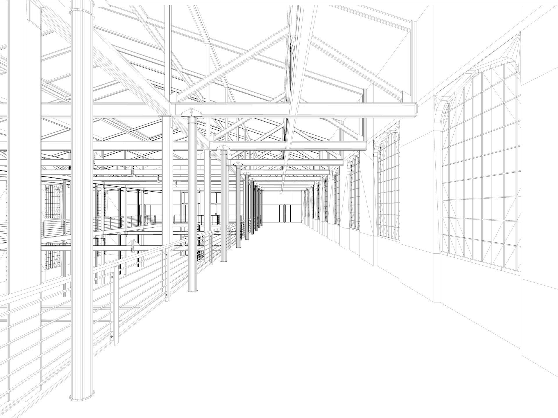 Loft Hall  3D model_27