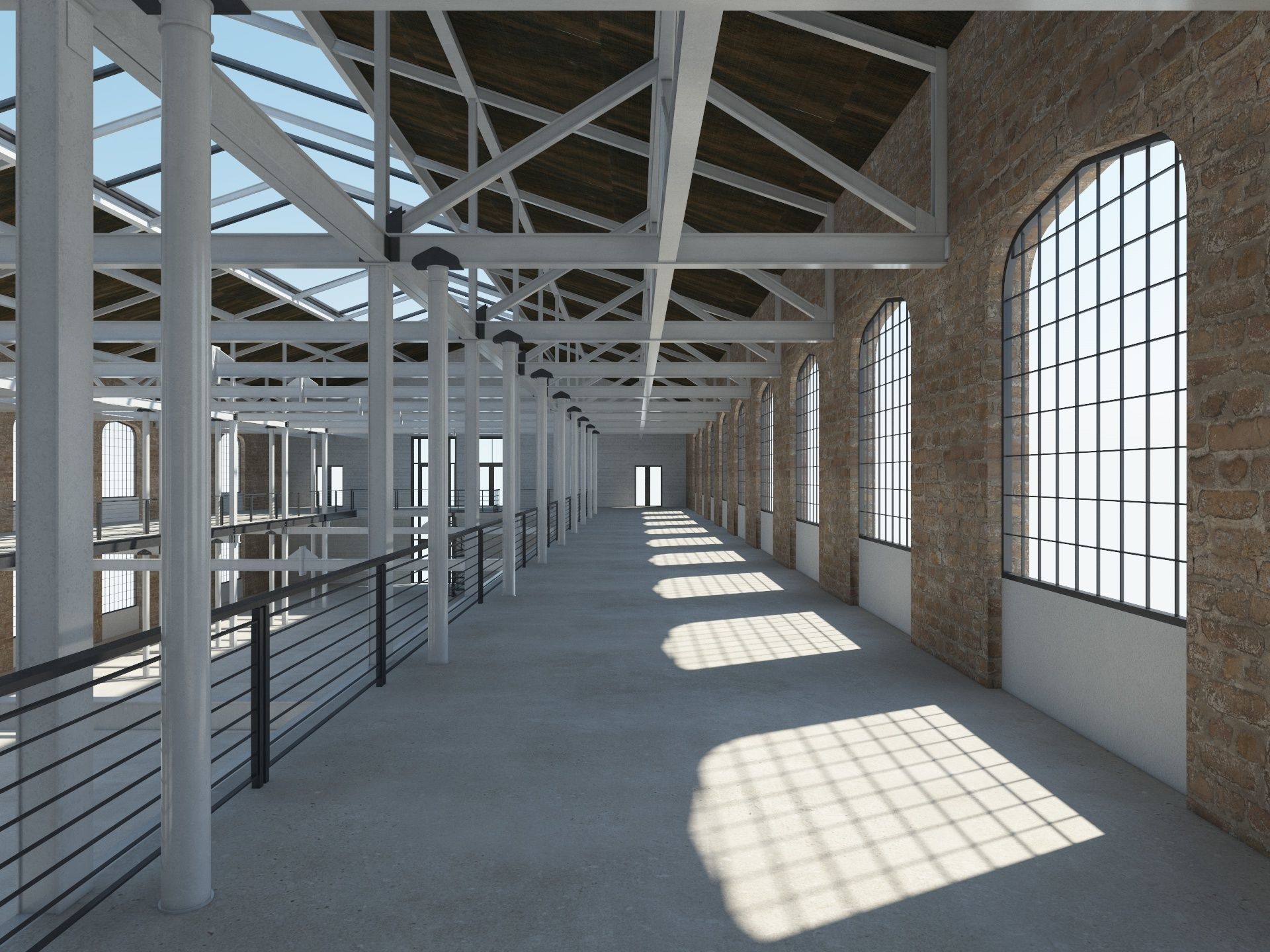 Loft Hall  3D model_10