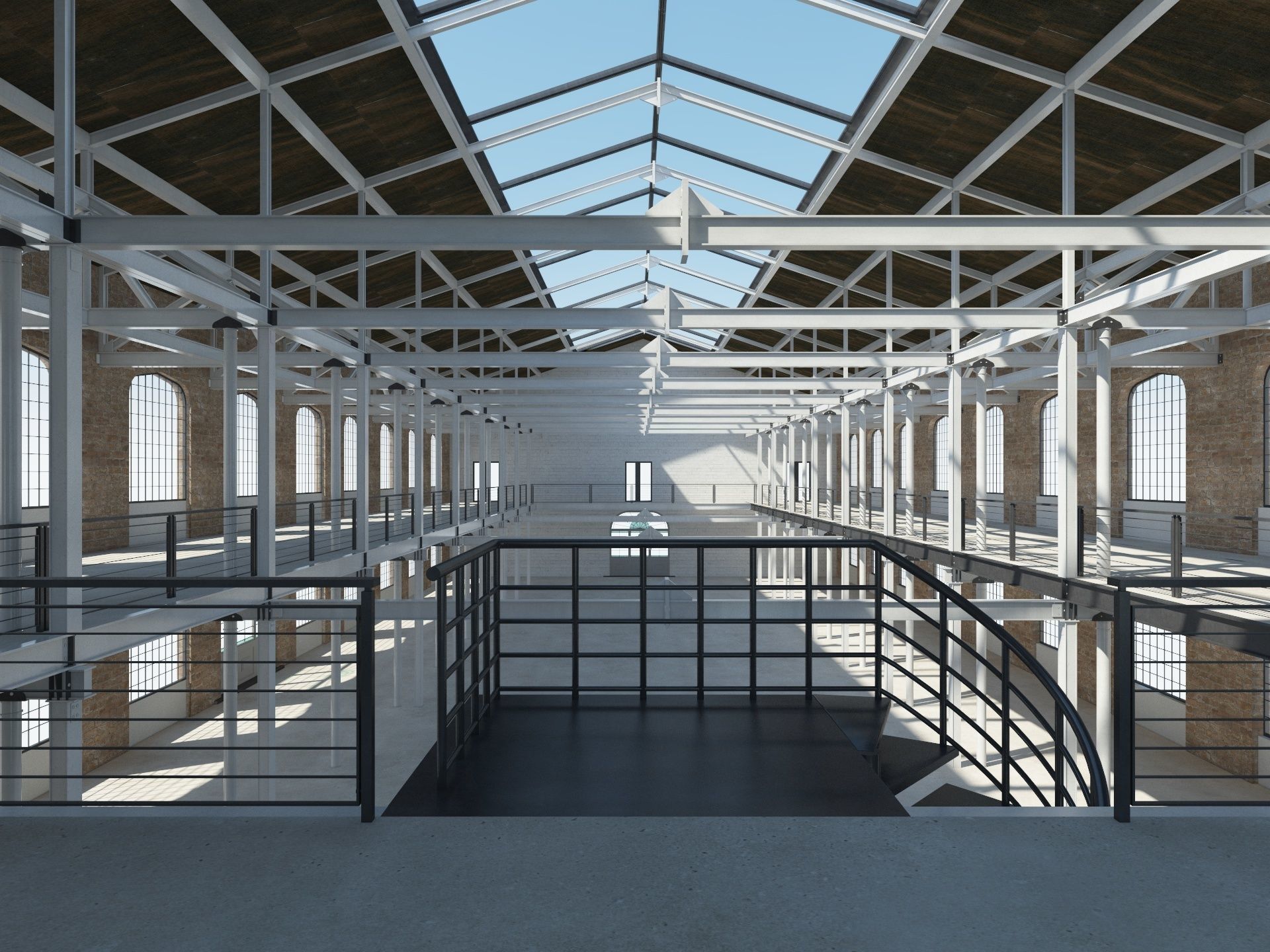 Loft Hall  3D model_4