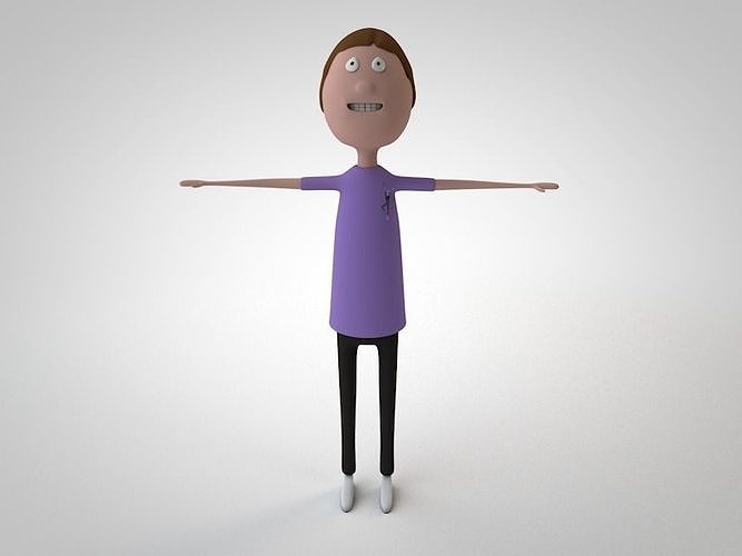 Yogaboy - Anton Low-poly 3D model