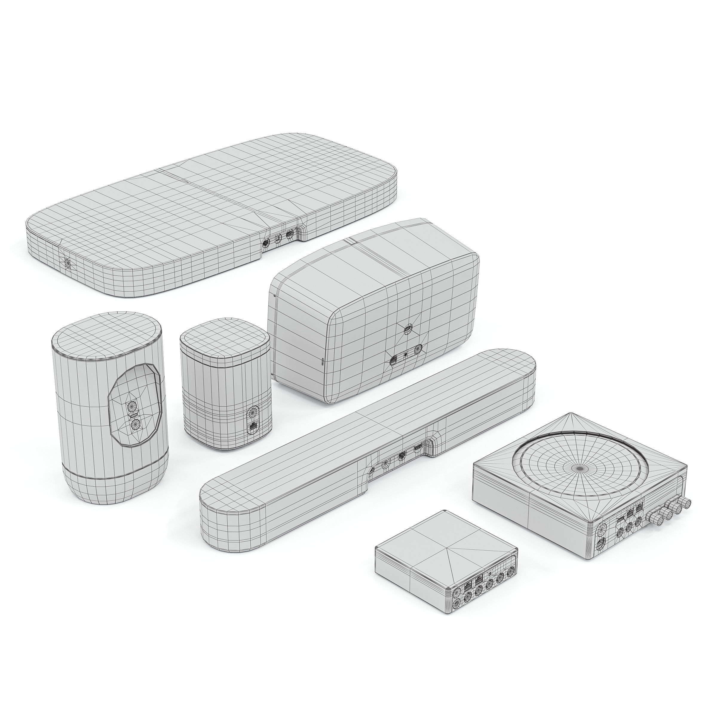 Sonos gen 2 audio system 3D model_13