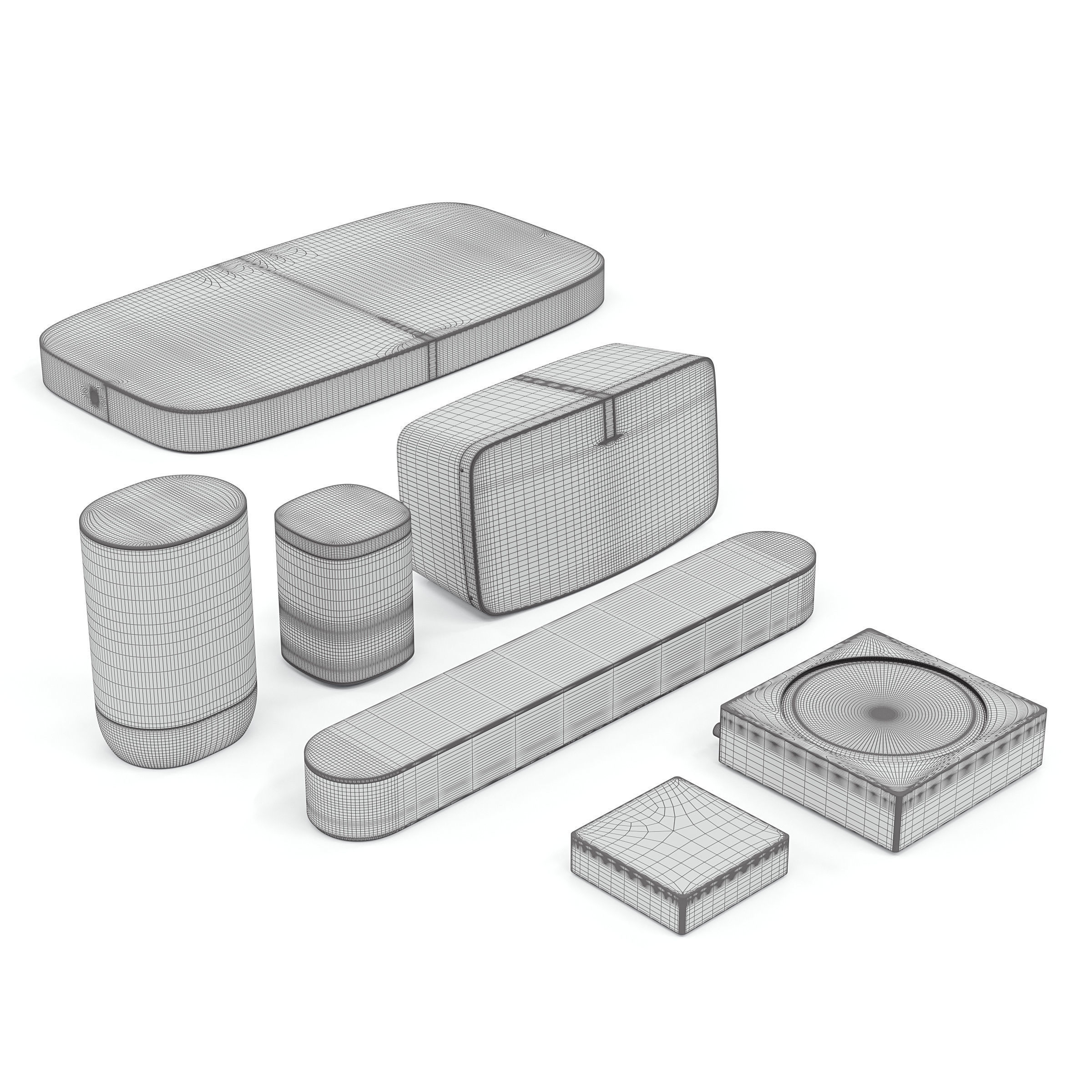 Sonos gen 2 audio system 3D model_12