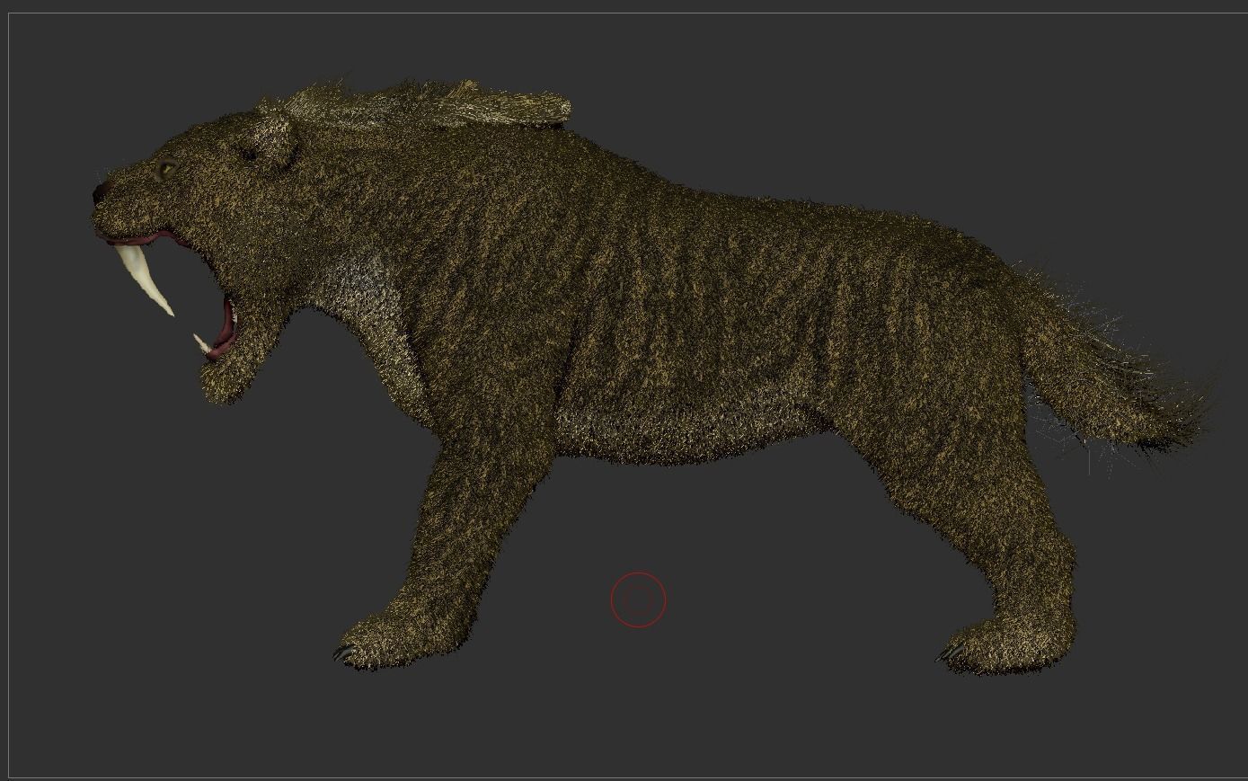 Saber tooth Cat High Poly Print ready 3D model_15