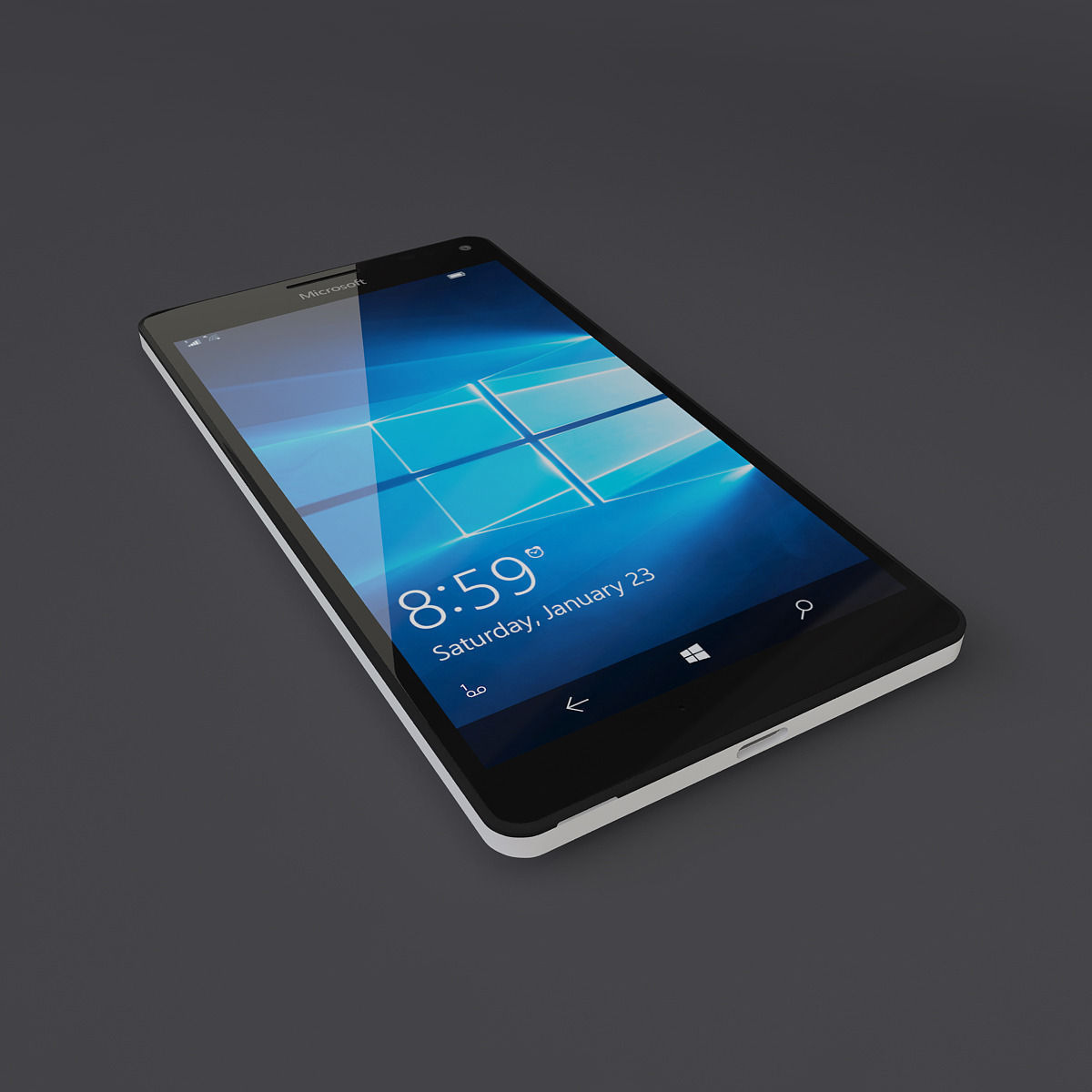 Microsoft Lumia 950 XL White 3D model_21