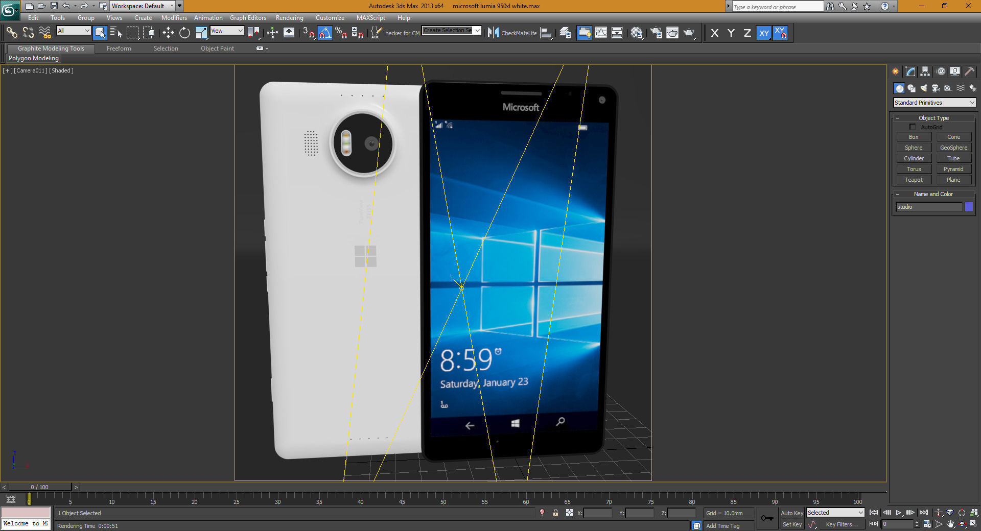 Microsoft Lumia 950 XL White 3D model_2