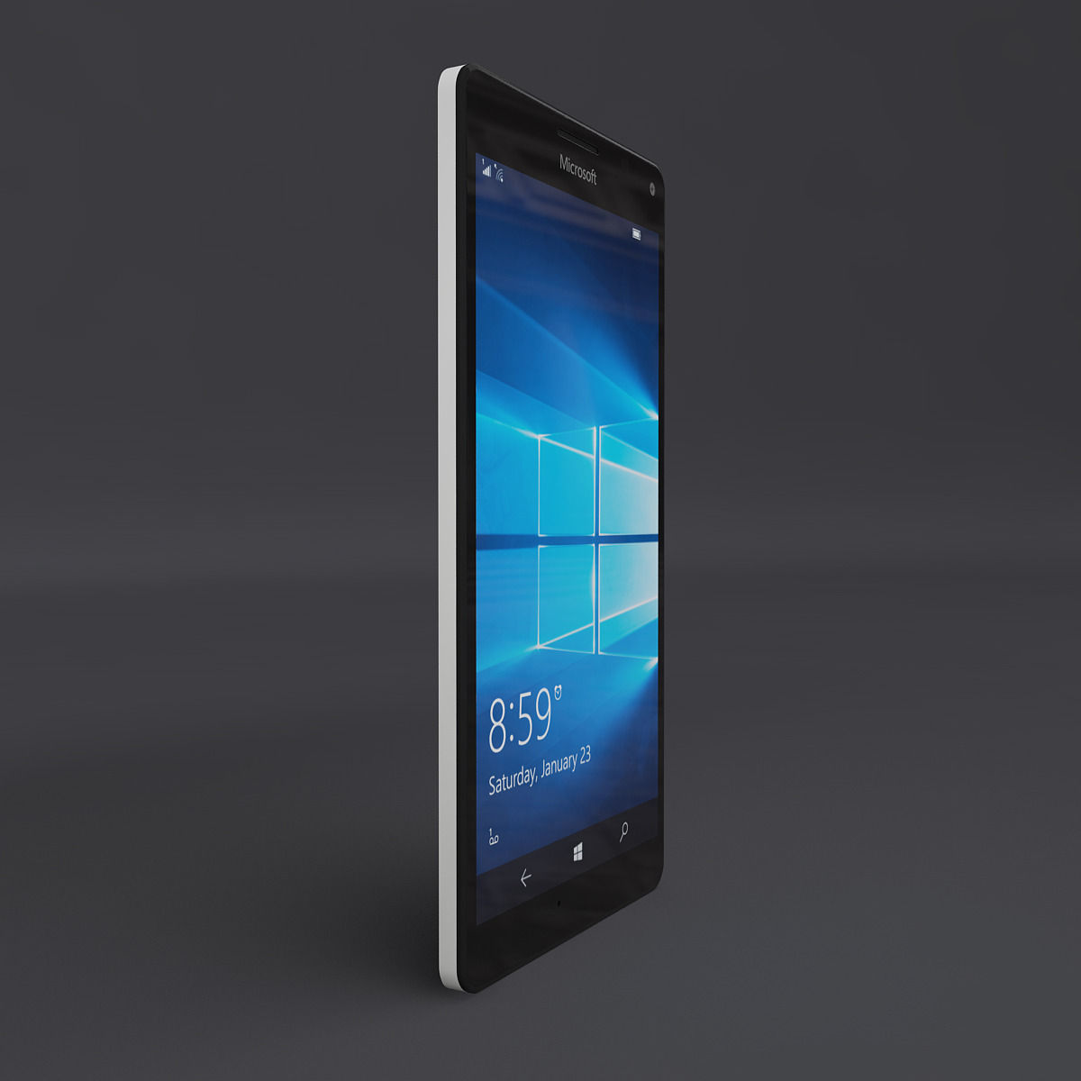 Microsoft Lumia 950 XL White 3D model_13