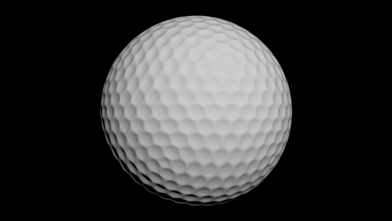 Golf Ball 3D model_1