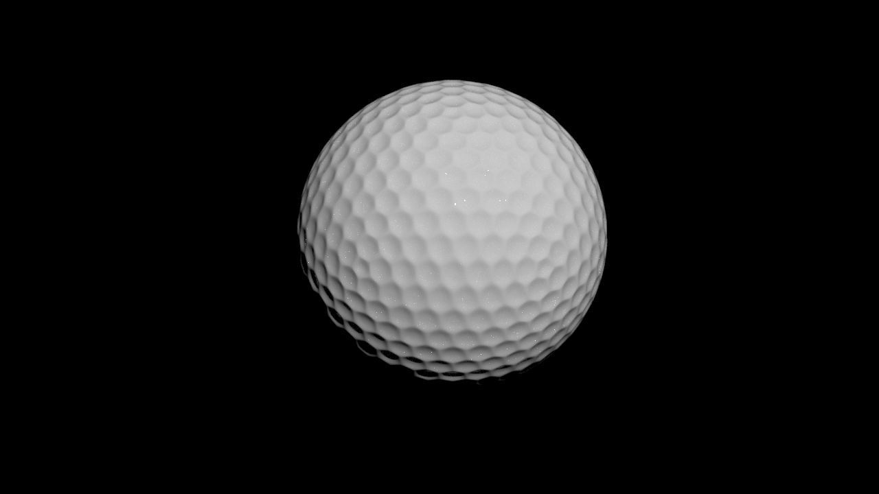 Golf Ball 3D model_2