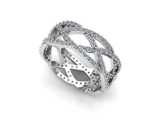 Wedding ring  3D print model_1