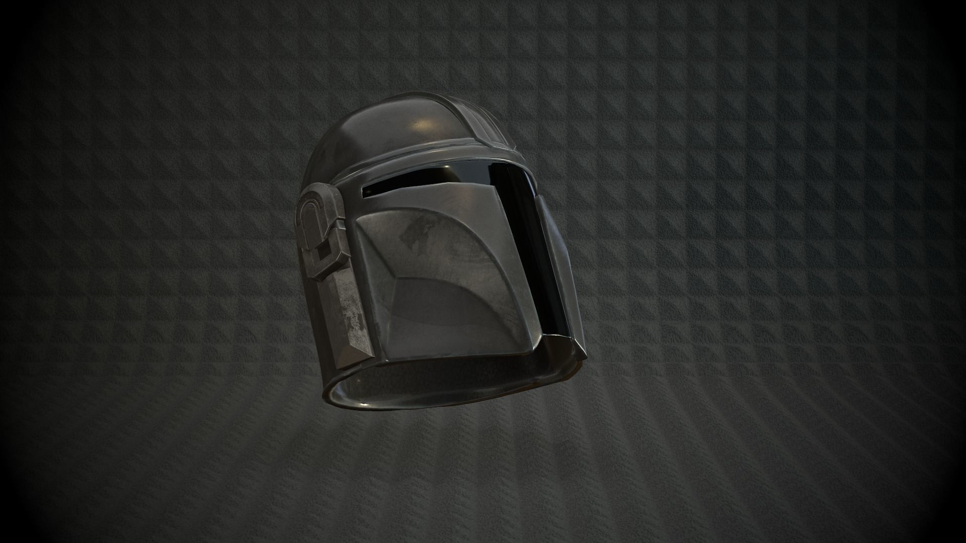 The Mandalorian helmet  Low-poly 3D model_6