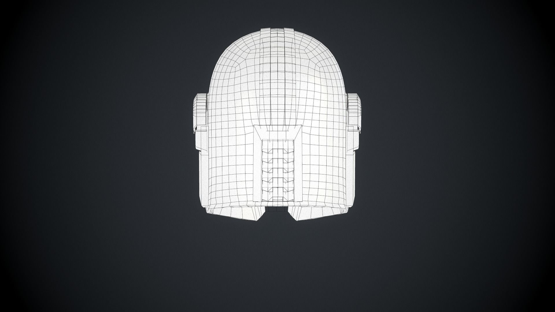 The Mandalorian helmet  Low-poly 3D model_12