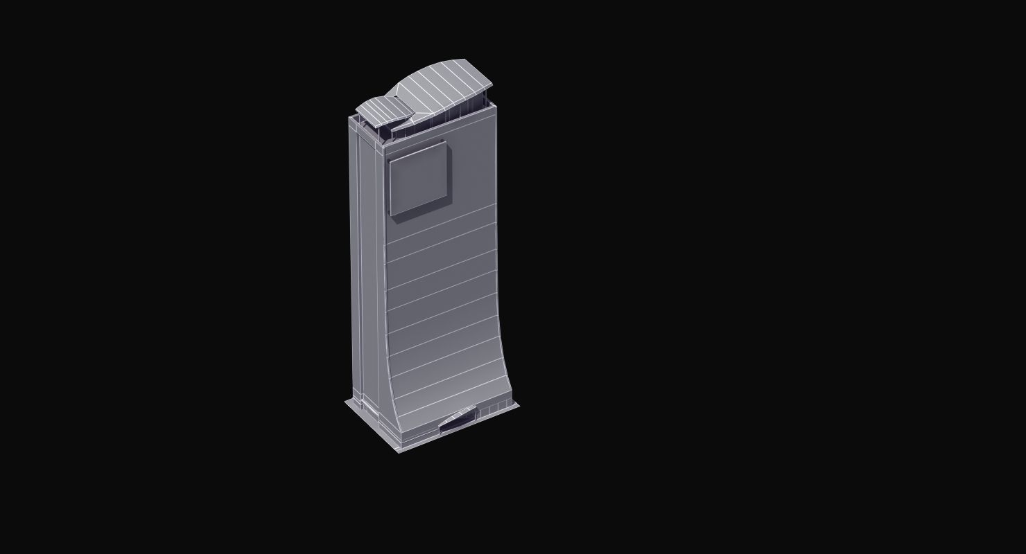 Skyscraper Building Low-poly 3D model_24