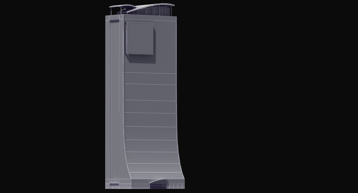 Skyscraper Building Low-poly 3D model_26