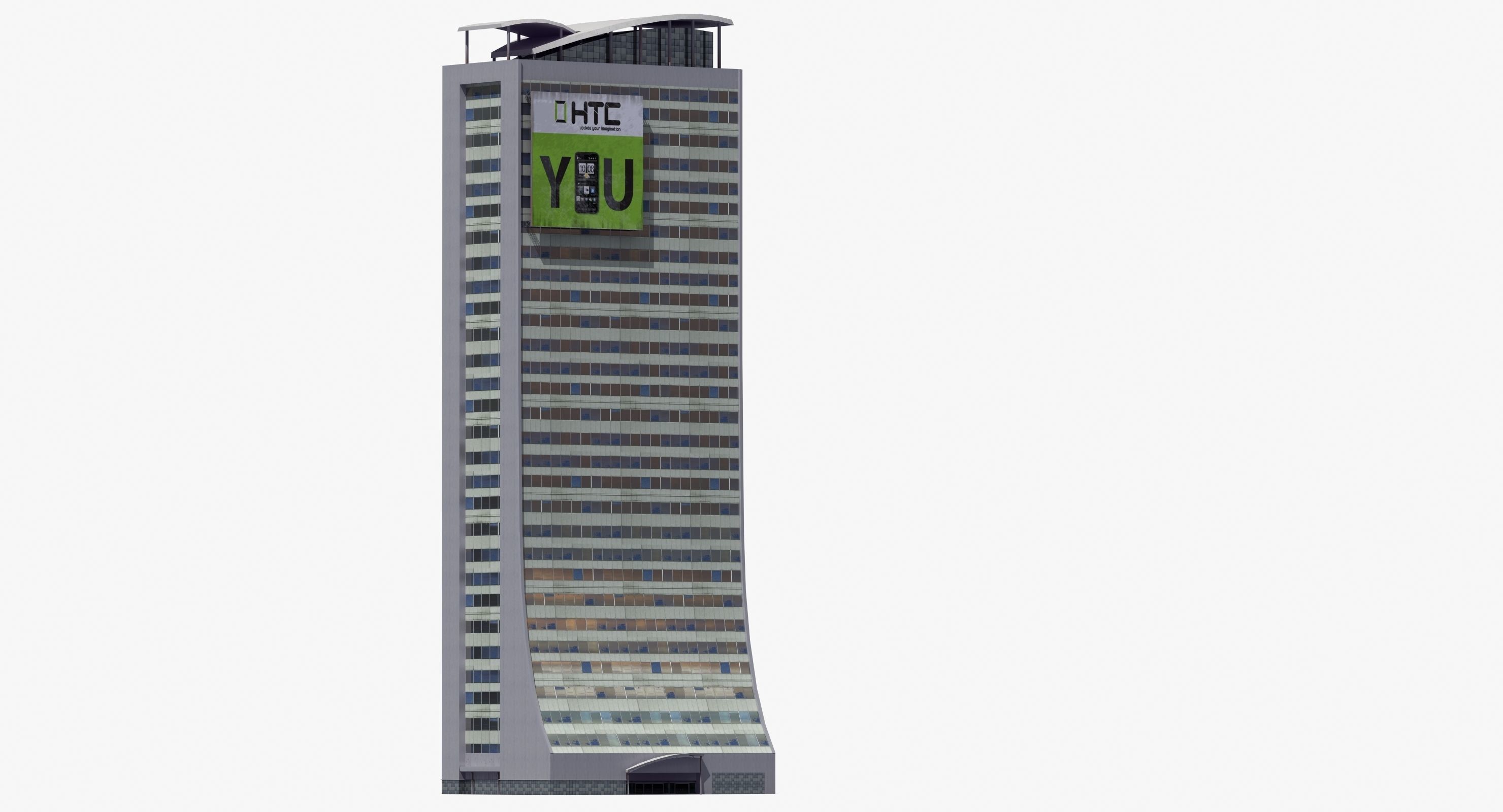 Skyscraper Building Low-poly 3D model_18