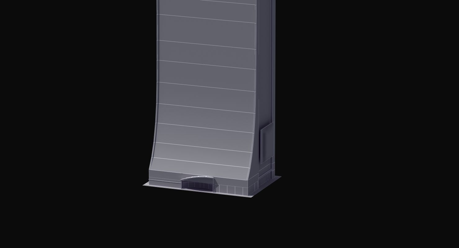 Skyscraper Building Low-poly 3D model_4