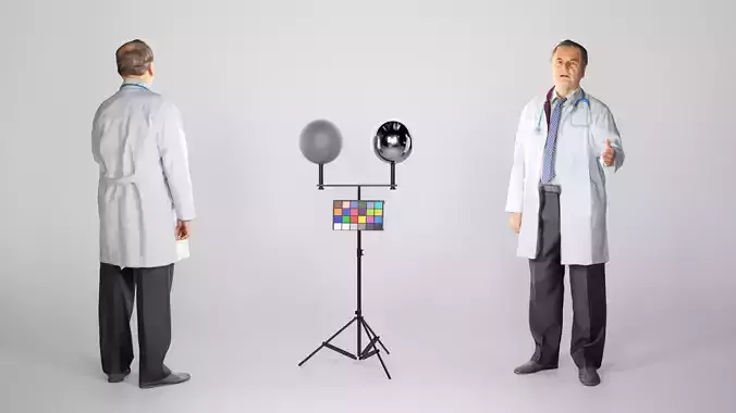 Medical doctor male is shaking hand 140