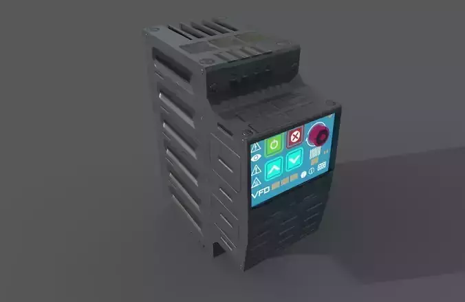 VFD model computer tower Low-poly 3D model