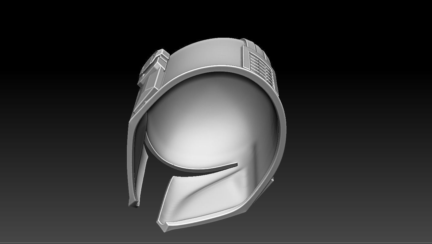 The Mandalorian Helmet 3D print model_4