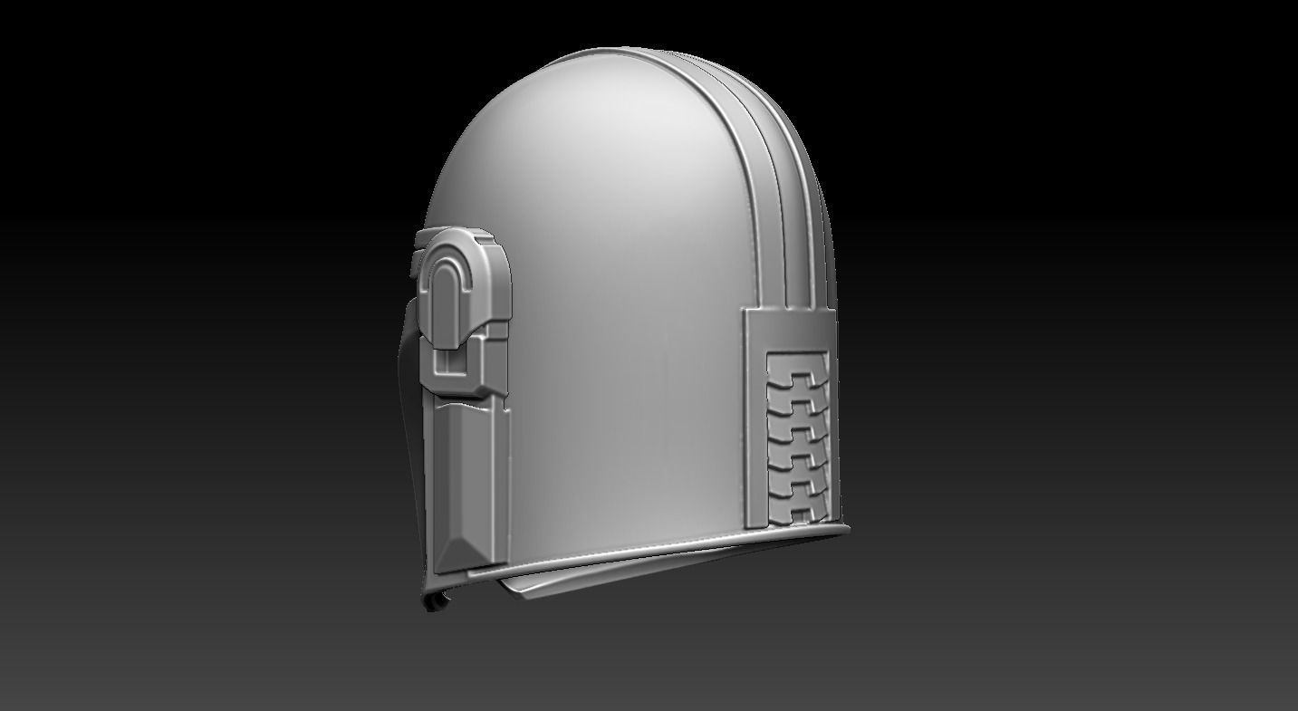 The Mandalorian Helmet 3D print model_3