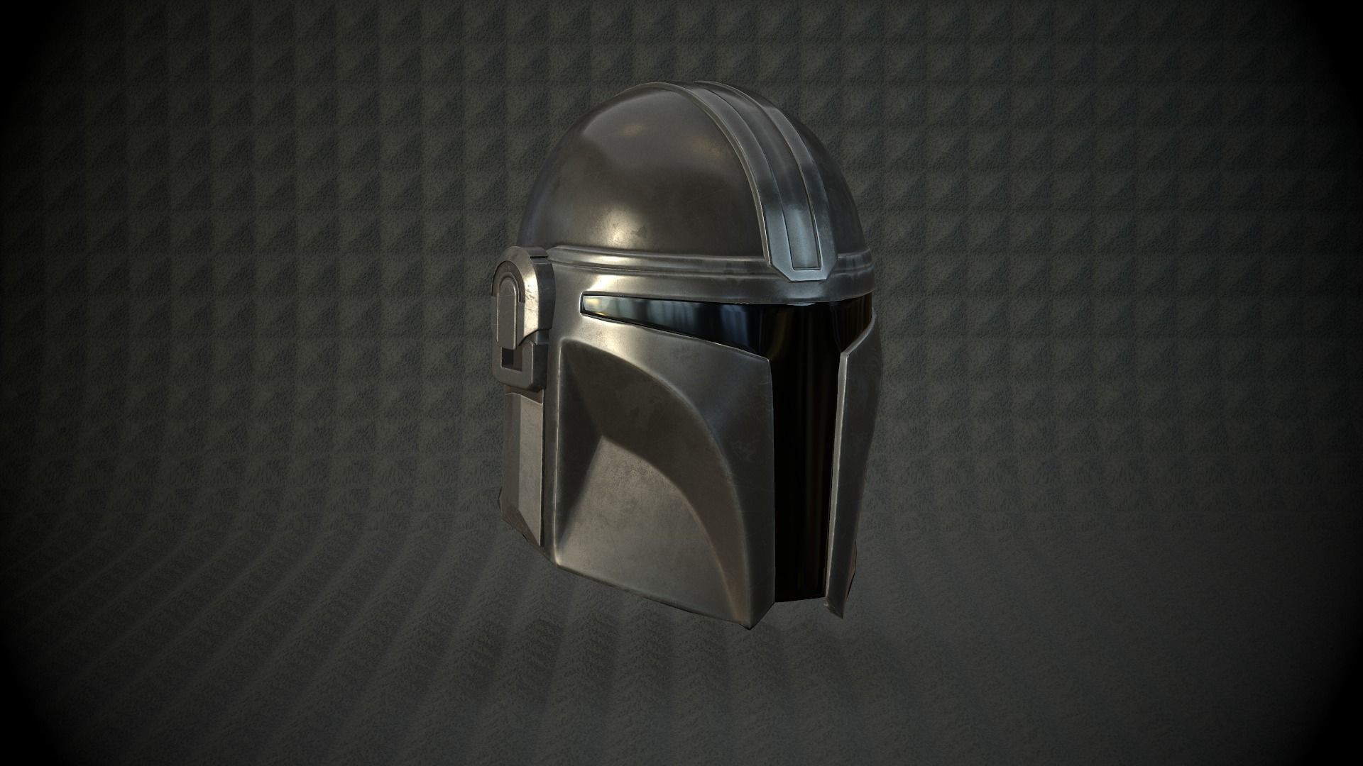The Mandalorian Helmet 3D print model_5