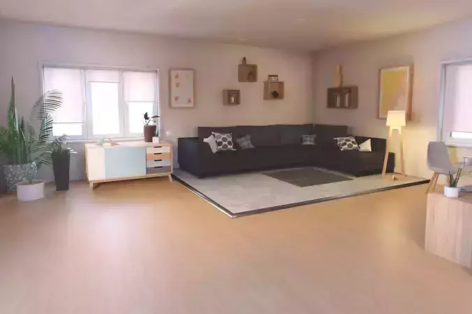 Interior scene blender