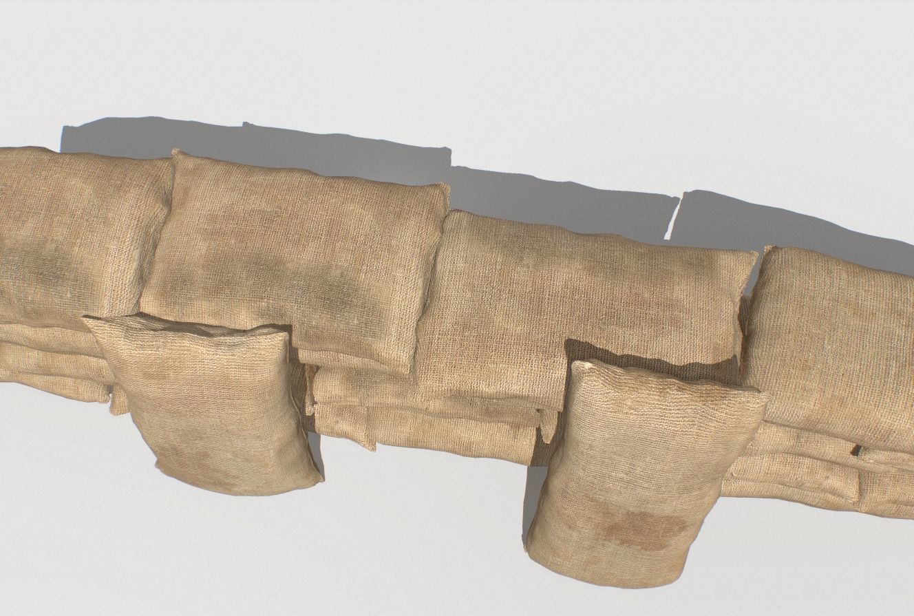 Bags pack 1 Low-poly 3D model_8