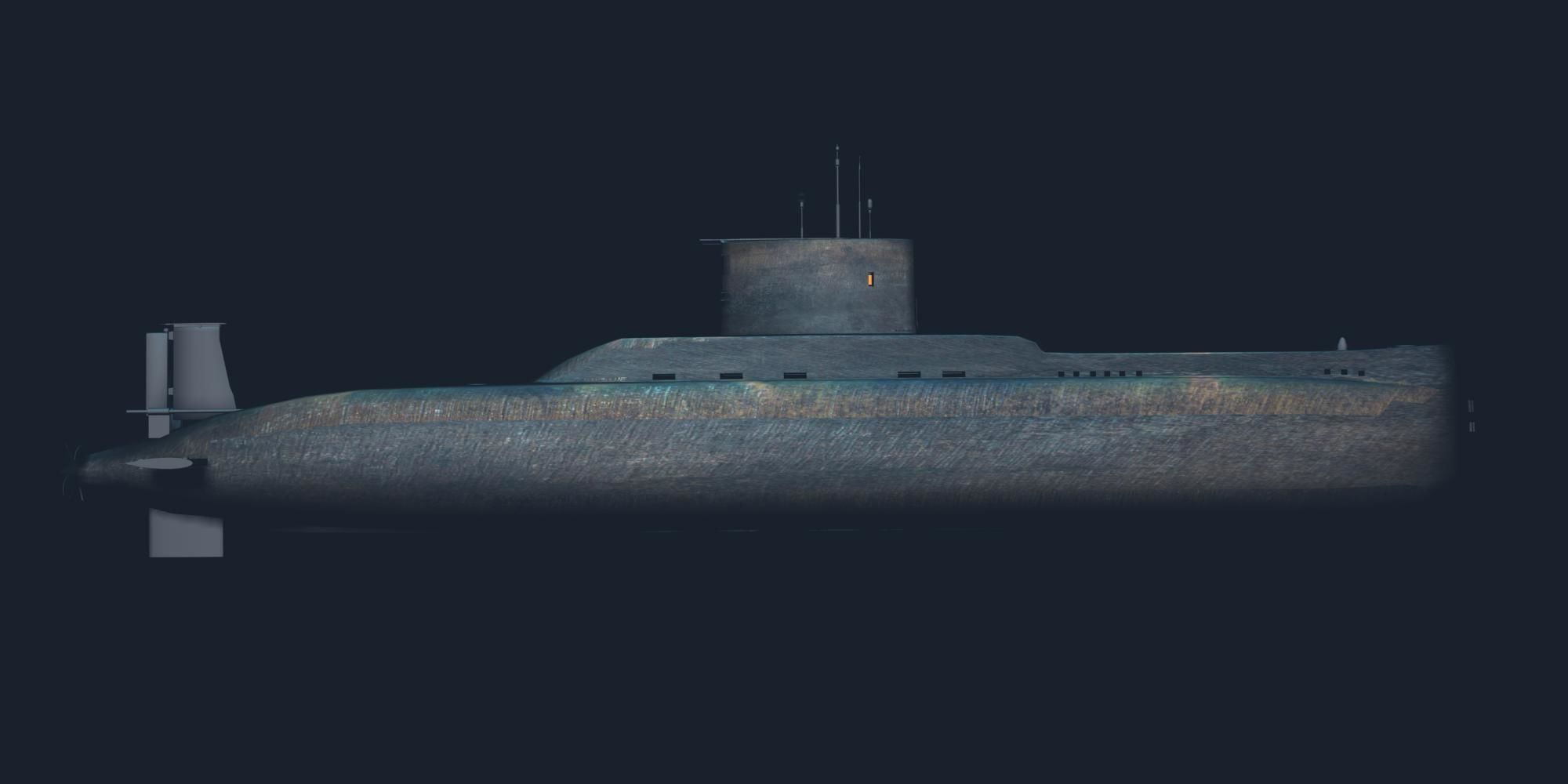 Type 209 Class 3D model Low-poly 3D model_1