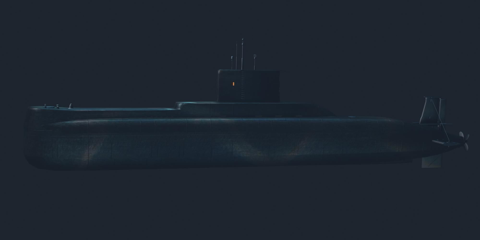 Type 209 Class 3D model Low-poly 3D model_8