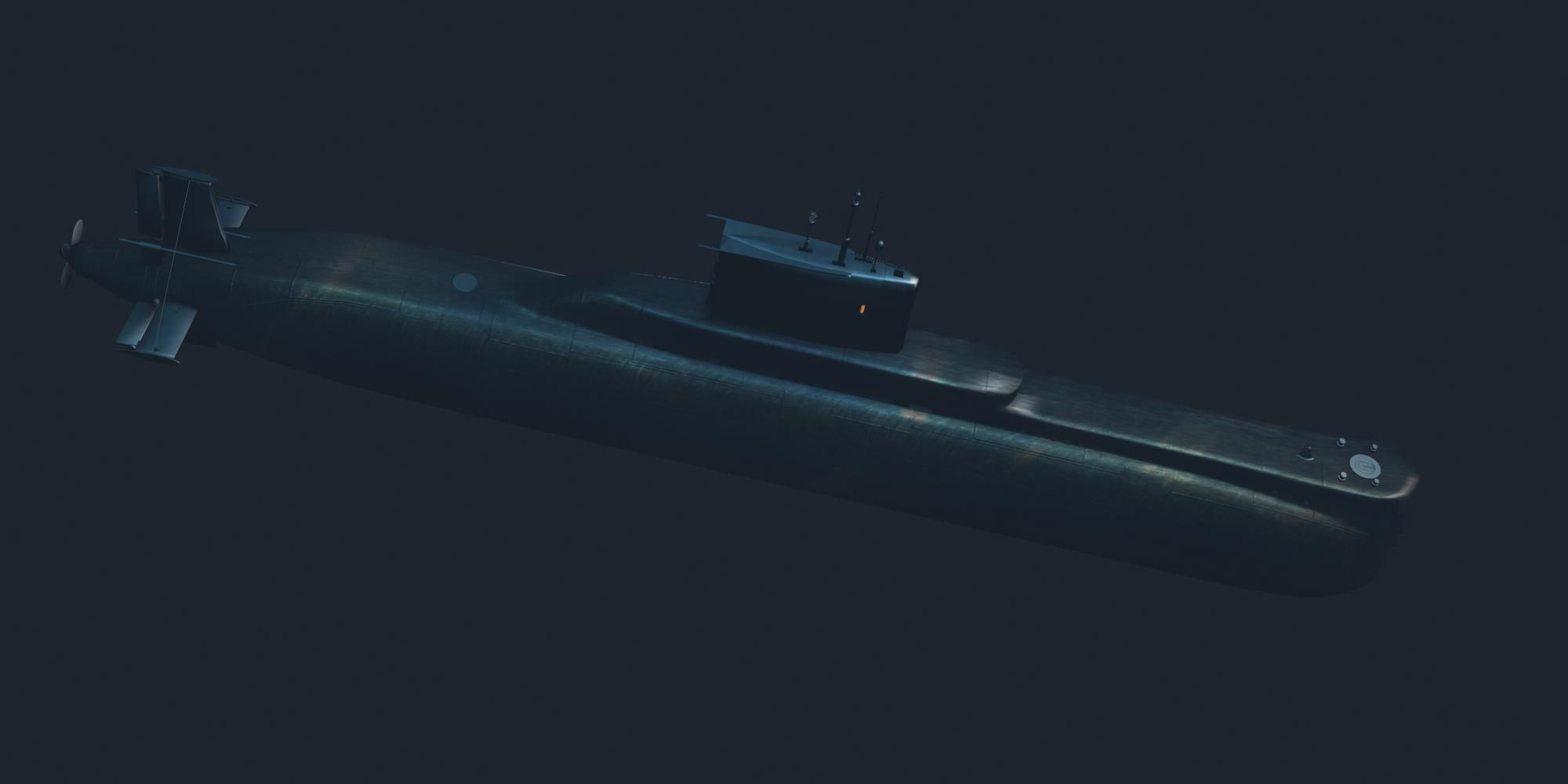 Type 209 Class 3D model Low-poly 3D model_13