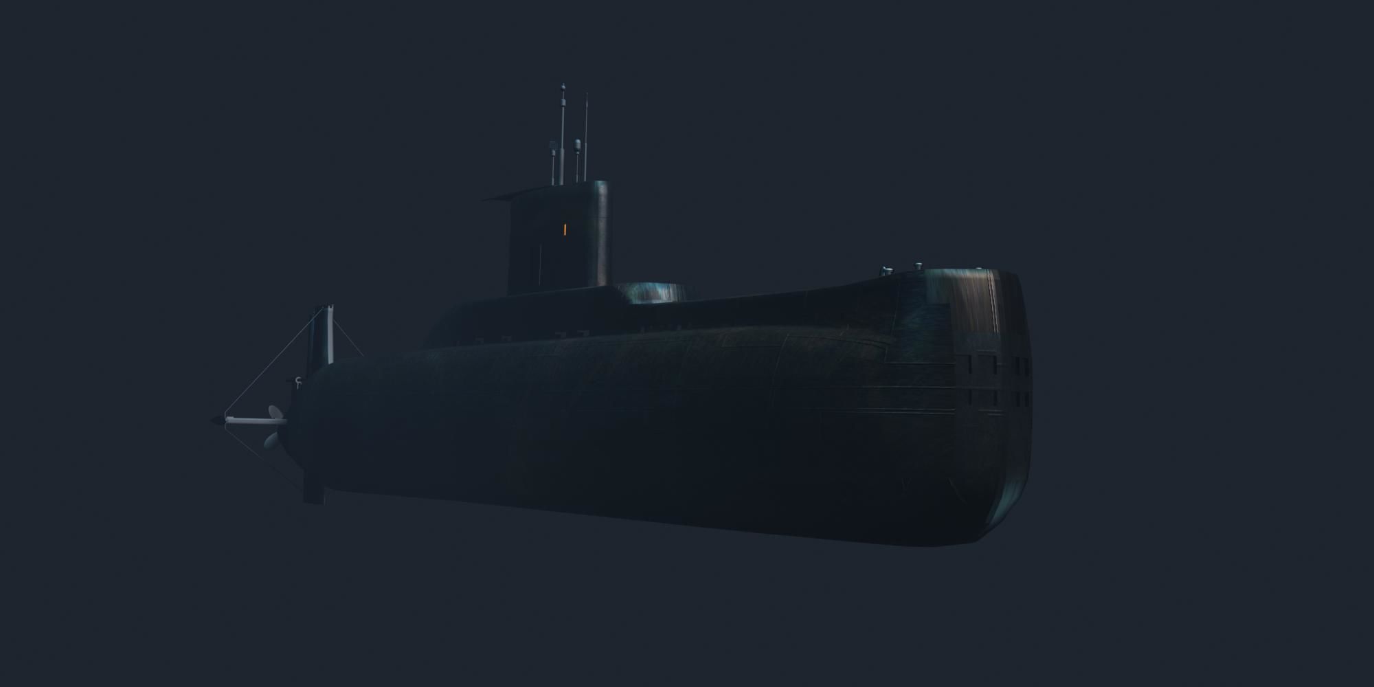 Type 209 Class 3D model Low-poly 3D model_7