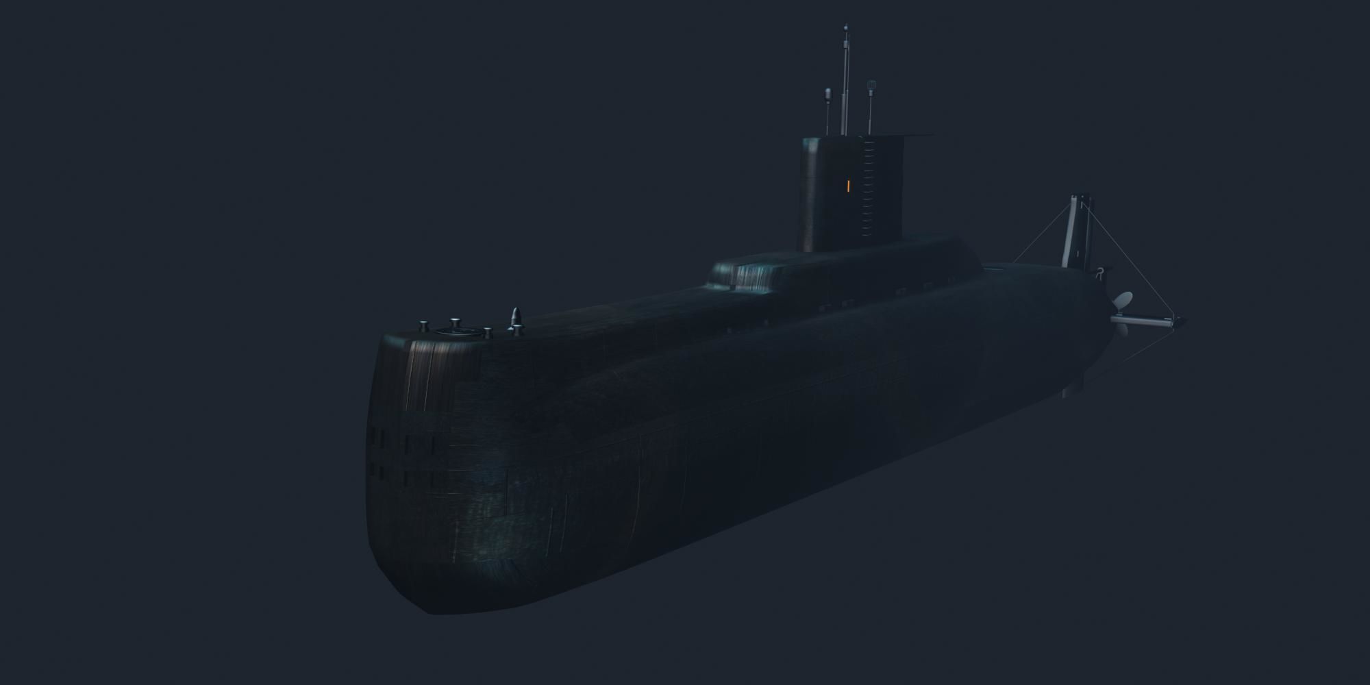 Type 209 Class 3D model Low-poly 3D model_6