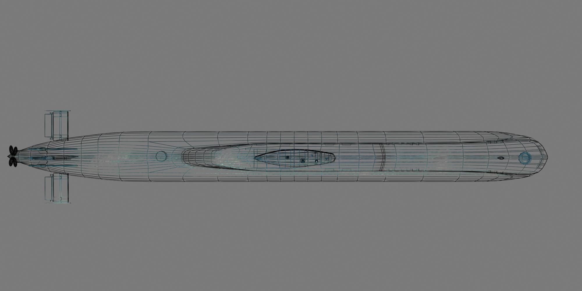 Type 209 Class 3D model Low-poly 3D model_4