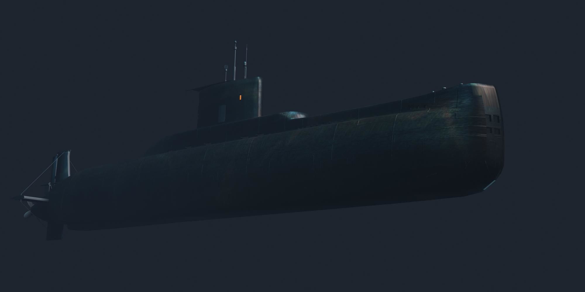 Type 209 Class 3D model Low-poly 3D model_12