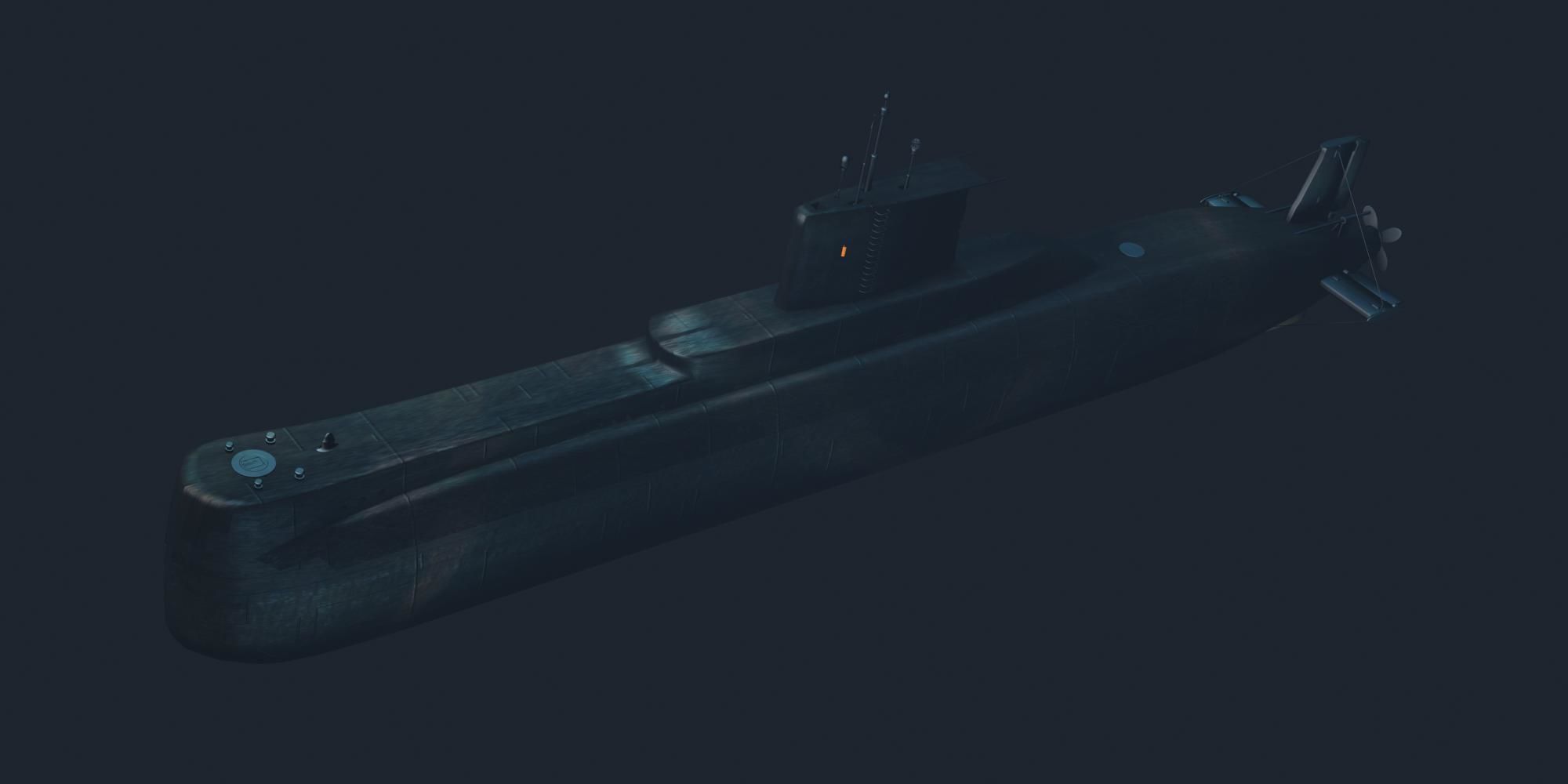 Type 209 Class 3D model Low-poly 3D model_14