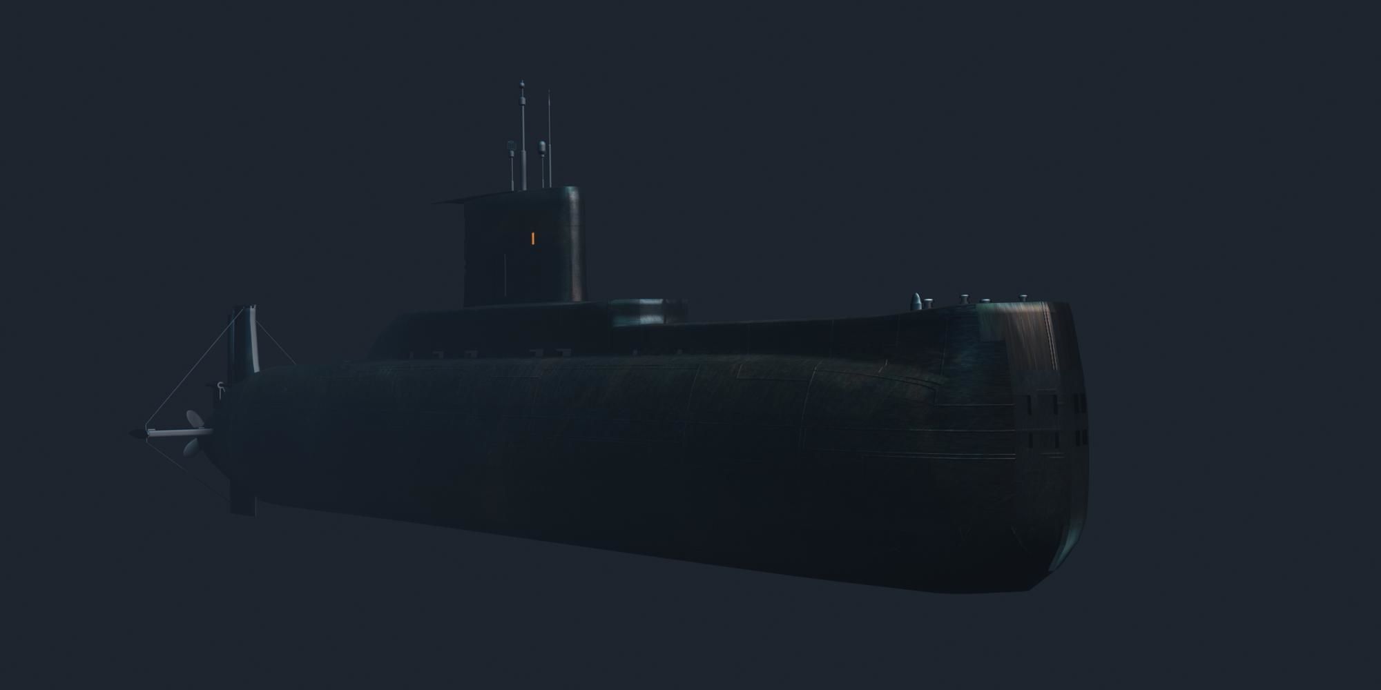 Type 209 Class 3D model Low-poly 3D model_17