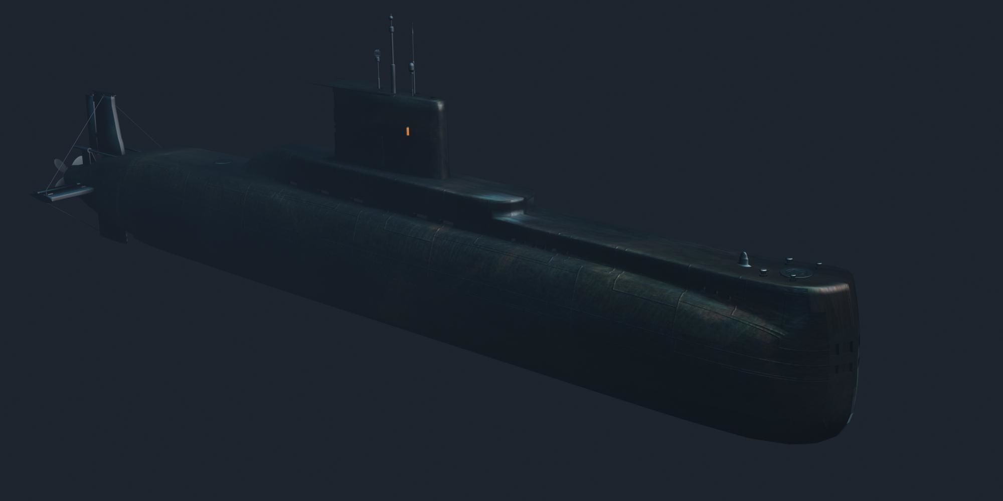 Type 209 Class 3D model Low-poly 3D model_18