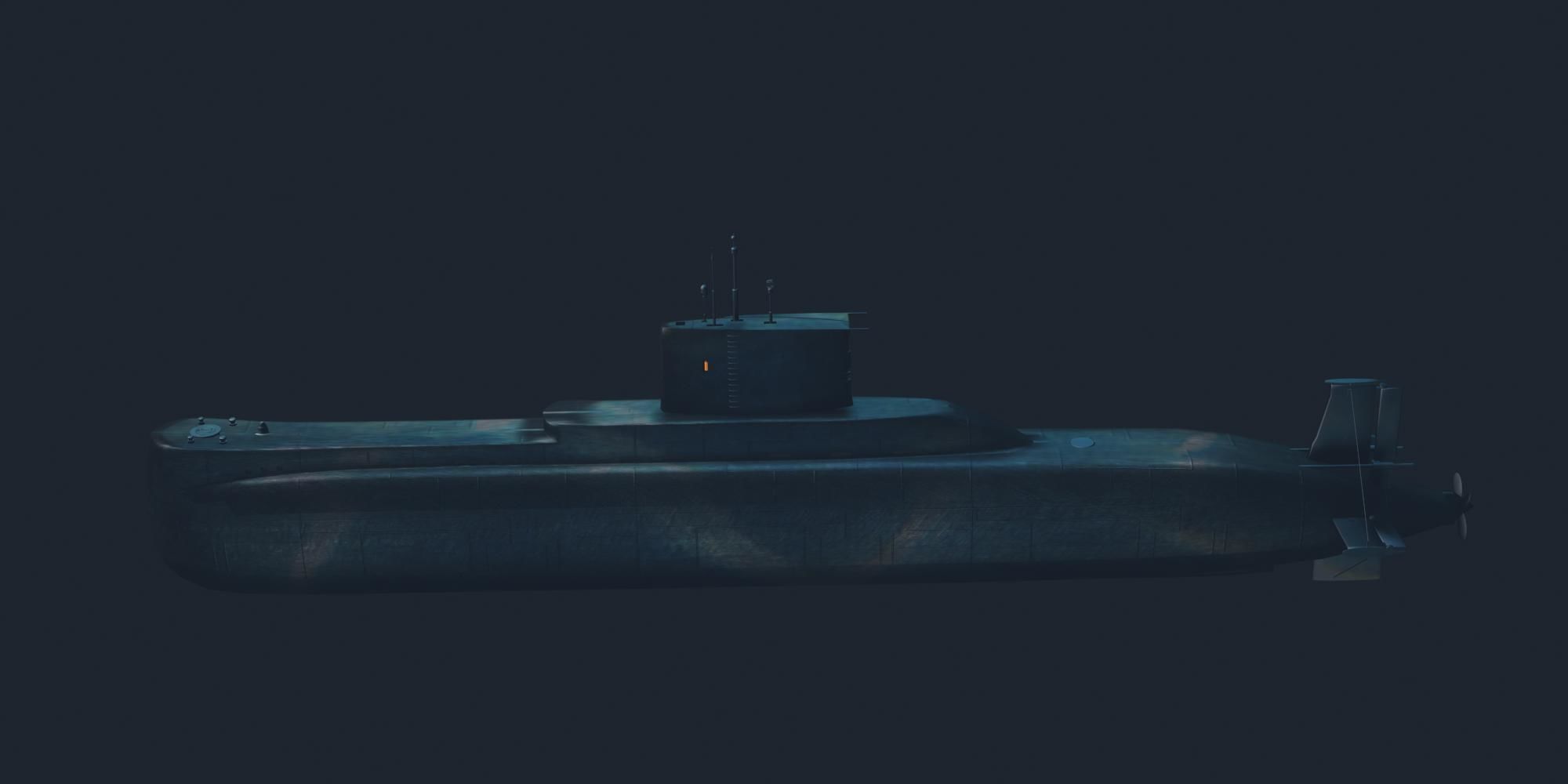 Type 209 Class 3D model Low-poly 3D model_15