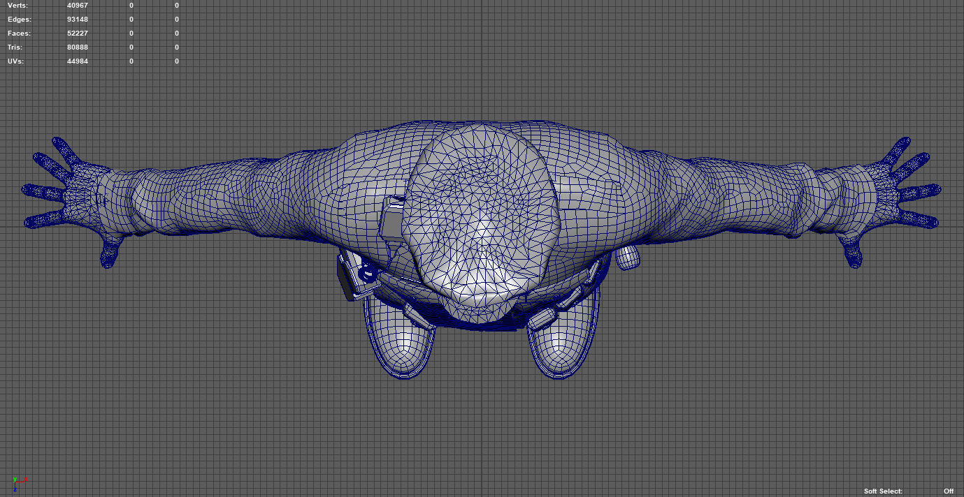 POLICE OFFICER  black 3D model_12