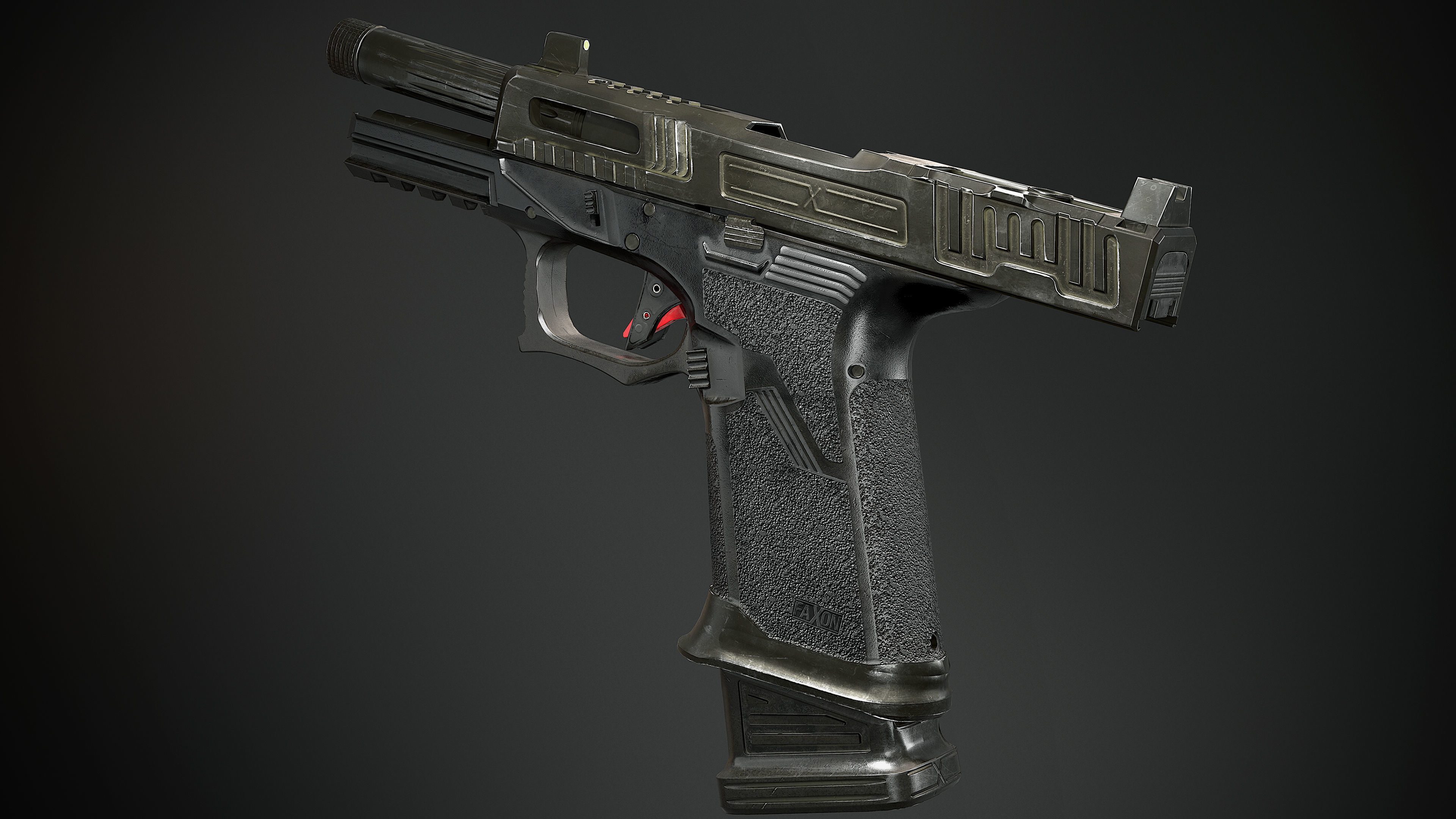 3D model Faxon FX-19 Hellfire VR / AR / low-poly | CGTrader