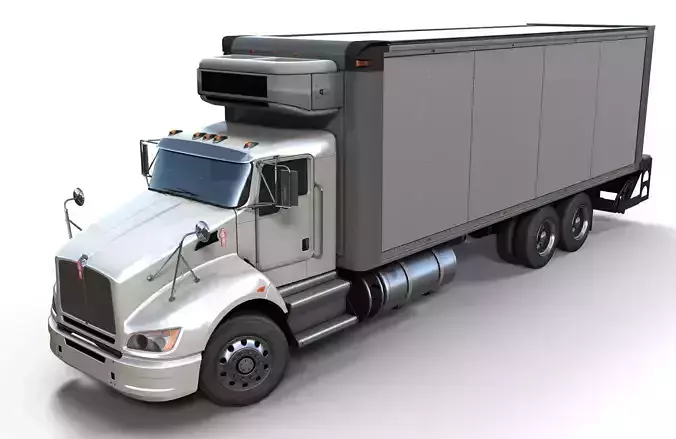 Kenworth t440 box truck Low-poly 3D model