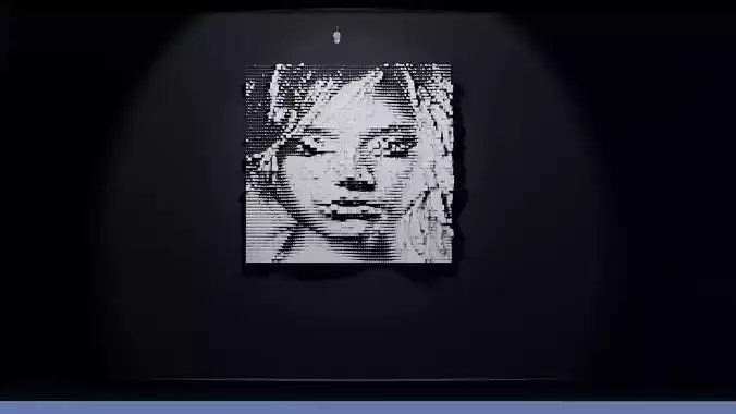 face 3d model art work