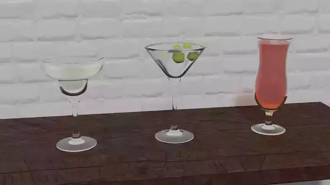 Cocktail glasses set 2