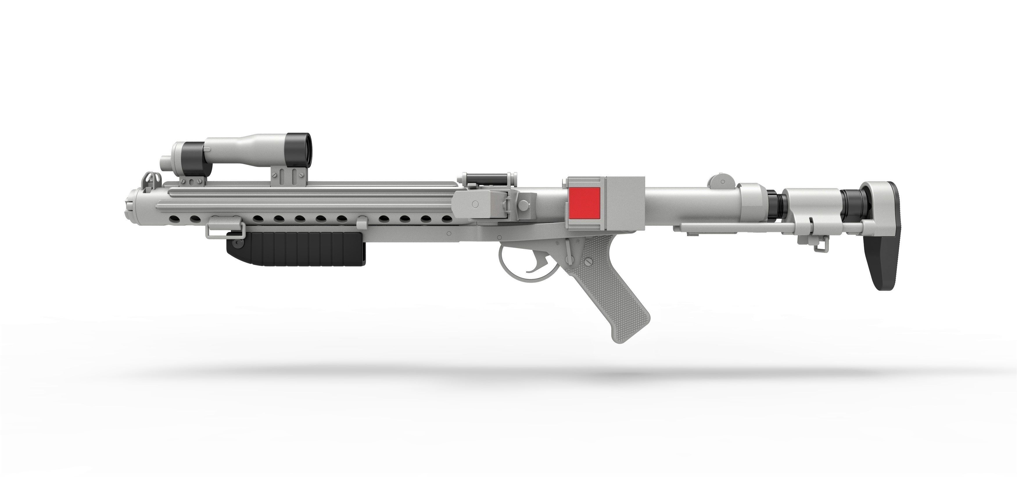 Range trooper Blaster rifle E-10R from Solo A Star Wars Story 3D model_6