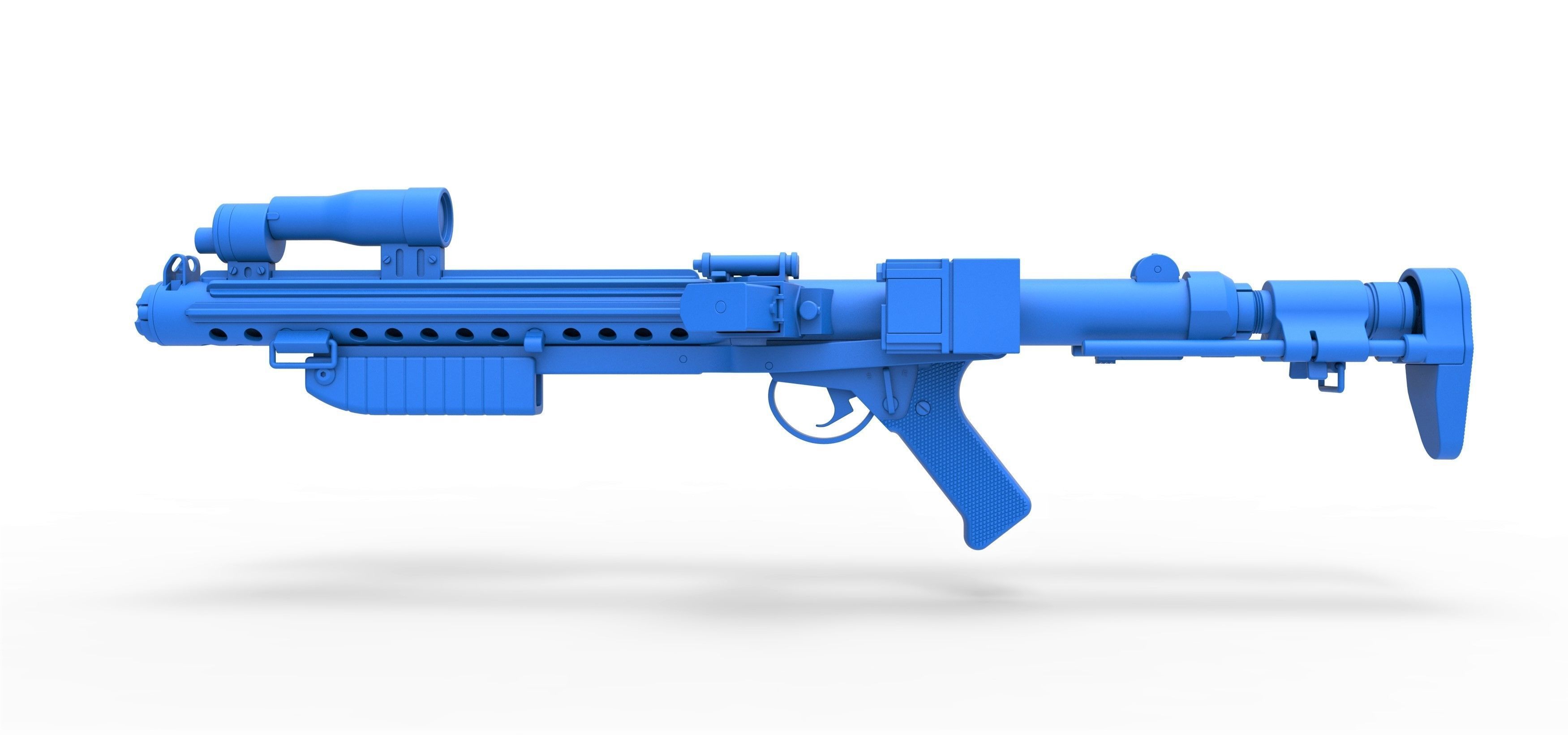 Range trooper Blaster rifle E-10R from Solo A Star Wars Story 3D model_19