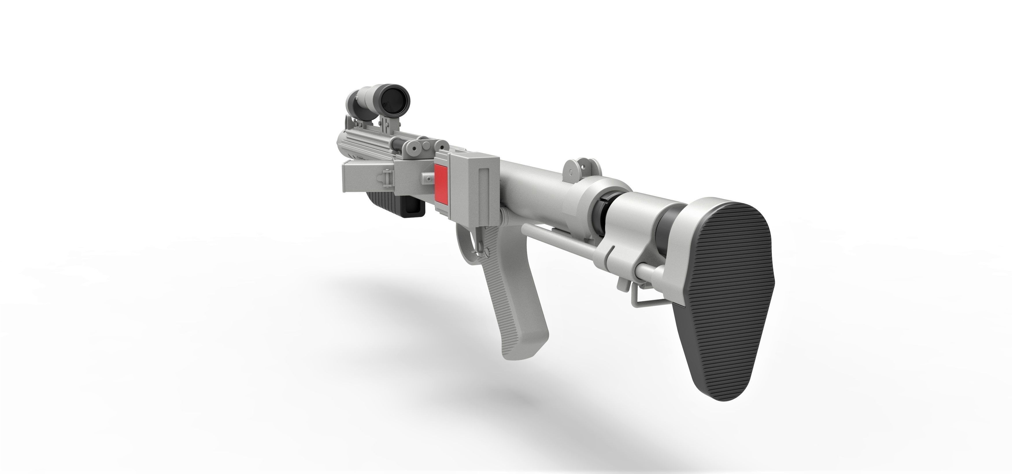 Range trooper Blaster rifle E-10R from Solo A Star Wars Story 3D model_10